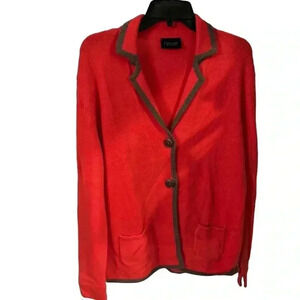 Cipriani women’s dark pink cashmere cardigan sweater size EU 44 US size Large